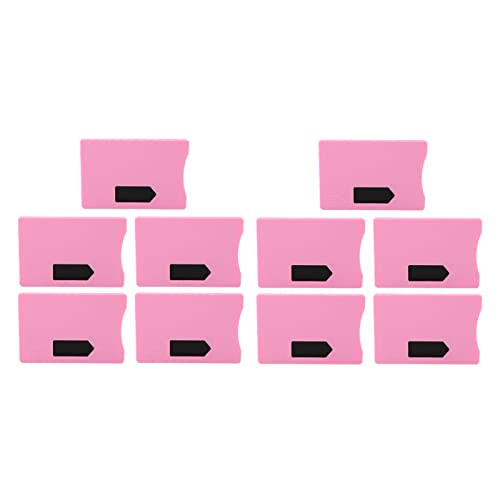 Blockierbarer Ausweishalter, einfacher Zugriff, tragbar, leicht, blockierend, sicher für Community-Management-Abzeichen (Rosa) von Generisch