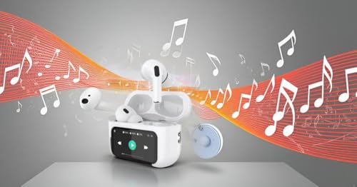 Bluetooth-Kopfhörer, TWS, Bluetooth 5.1 Stereo HiFi, ANC/ENC Geräuschunterdrückung, kabellose Kopfhörer, 30 Stunden, Touchscreen mit Equalizer, in Ear Kopfhörer S/F, IP7 wasserdicht, Weiß Bluetooth-Kopfhörer, TWS, Bluetooth 5.1 Stereo HiFi, ANC/ENC Geräuschunterdrückung, kabellose Kopfhörer, 30 Stunden, Touchscreen mit Equalizer, in Ear Kopfhörer S/F, IP7 wasserdicht, Weiß von Generisch