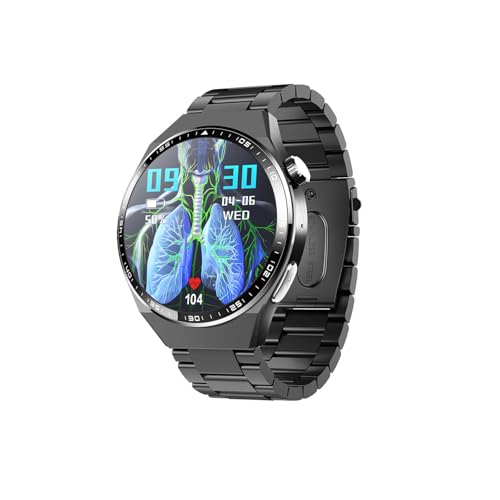 Blutdruck Uhr - 𝐁𝐥𝐮𝐭𝐳𝐮𝐜𝐤𝐞𝐫𝐦𝐞𝐬𝐬𝐮𝐧𝐠 1.55" Gesundheitsuhren Schrittzähler Anrufe Annehmen Und Tätigen Für Android Und IOS F8000525,BlackSteel Blutdruck Uhr - 𝐁𝐥𝐮𝐭𝐳𝐮𝐜𝐤𝐞𝐫𝐦𝐞𝐬𝐬𝐮𝐧𝐠 1.55" Gesundheitsuhren Schrittzähler Anrufe Annehmen Und Tätigen Für Android Und IOS F8000525,BlackSteel von Generisch