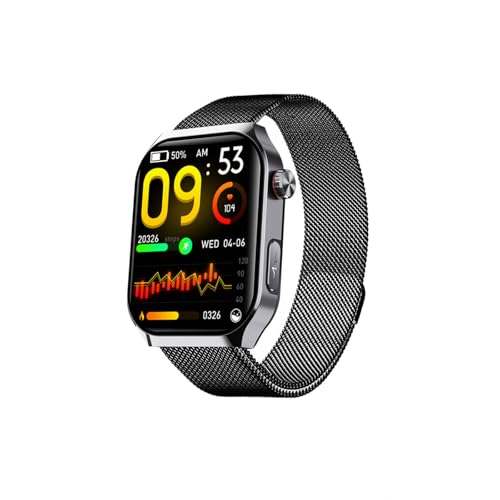 Blutdruck Uhr - 𝐁𝐥𝐮𝐭𝐳𝐮𝐜𝐤𝐞𝐫𝐦𝐞𝐬𝐬𝐮𝐧𝐠 2.10" Gesundheitsuhr Schrittzähler Anrufe Annehmen Und Tätigen Für Android Und IOS F7000523,BlackMilan Blutdruck Uhr - 𝐁𝐥𝐮𝐭𝐳𝐮𝐜𝐤𝐞𝐫𝐦𝐞𝐬𝐬𝐮𝐧𝐠 2.10" Gesundheitsuhr Schrittzähler Anrufe Annehmen Und Tätigen Für Android Und IOS F7000523,BlackMilan von Generisch