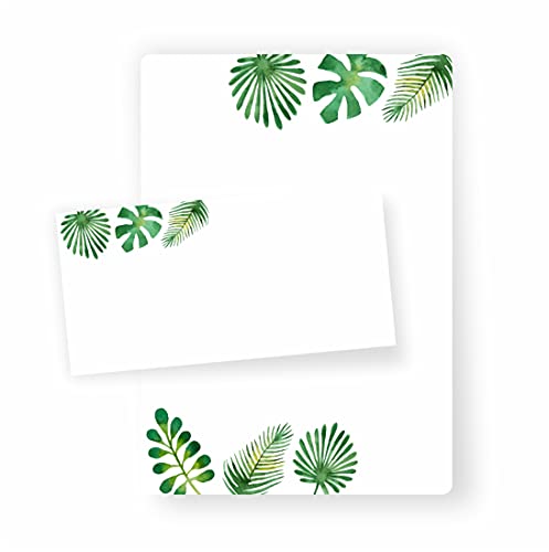 Briefpapier Palme I Set Briefpapier/Umschläge I DIN A4 von Generisch