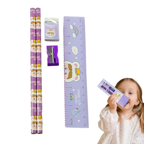 Briefpapier-Schreibset, Briefpapier-Set - 5-teiliges tragbares süßes Schulbriefpapier-Set,Klassenzimmer-Belohnungsset für Kinder, und Mädchen, zum Malen und Zeichnen Briefpapier-Schreibset, Briefpapier-Set - 5-teiliges tragbares süßes Schulbriefpapier-Set,Klassenzimmer-Belohnungsset für Kinder, und Mädchen, zum Malen und Zeichnen von Generisch