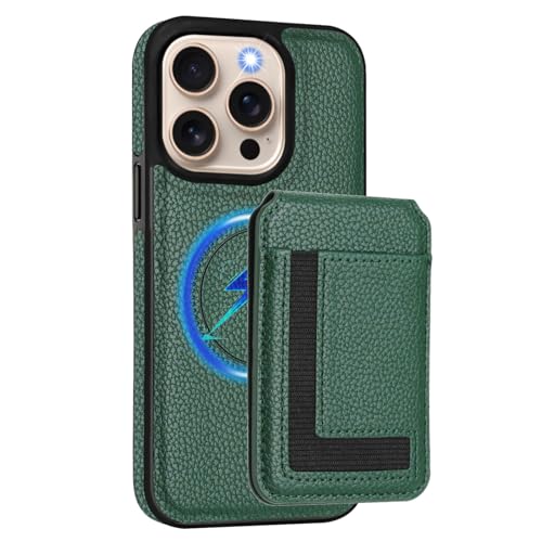 Brieftaschenetui für iPhone 16/16 plus/16 pro/16 pro max, magnetische abnehmbare Kartentasche Lederhülle Standfunktion Kabellose Ladehülle Brieftaschenetui für iPhone 16/16 plus/16 pro/16 pro max, magnetische abnehmbare Kartentasche Lederhülle Standfunktion Kabellose Ladehülle von Generisch