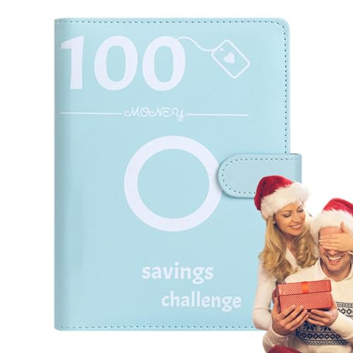 Budget Planner Challenge-Ordner 100 Envelope Saving Challenge Budget Planner 5-Budgetordner Budgetplanerbuch,Sparbuch Mit Folien Für Geld Sparen Money Organizer,Paare,Zuhause,Schul von Generisch