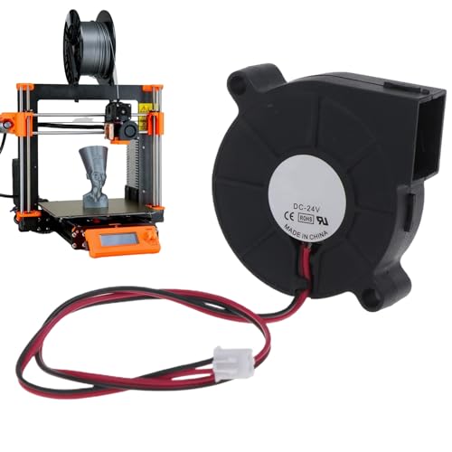 Bürstenloser DC-Kühlgebläse, 3D-Drucker-Lüfter,Hochleistungs-Elektronikgebläse,bürstenloser Gleichstrom-Turbolüfter - 3D-Drucker-Zubehör, 2-poliger Anschluss, Ersatzgebläse für Kleingeräte von Generisch
