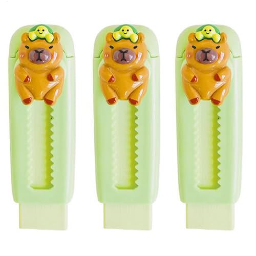 Capybara Einziehbarer Radiergummi, 3 Stück Ausziehbarer Radiergummi Für Kinder, Weiche, Niedliche Radiergummis, Kunst-Radiergummis Für Schüler, Kinder, Zeichnen, Malen Capybara Einziehbarer Radiergummi, 3 Stück Ausziehbarer Radiergummi Für Kinder, Weiche, Niedliche Radiergummis, Kunst-Radiergummis Für Schüler, Kinder, Zeichnen, Malen von Generisch