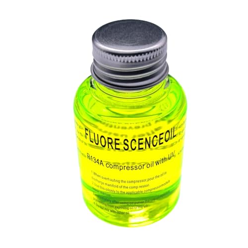 Car Air Conditioner, Leak Detection Fluorescent Oil, 60ml Refrigerant Pipeline Leak Detector Dye, Portable Long Lasting UV Agent for Car, Truck, RVs Maintenance von Generisch