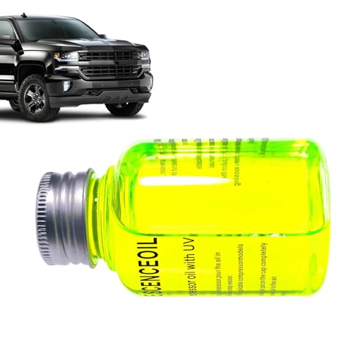 Car Air Conditioner Leak Detection Fluorescent Oil, Refrigerant Pipeline Leak Detector Dye, Long-Lasting Detection Agent For AC Systems, Truck RV Auto HVAC Repair, 1 Oz Yellow von Generisch