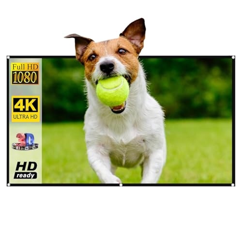 Cinema Projector Screen - Anti -Crease 4K HD -Display, 16: 9 -faltbare Filmtuch | Tragbarer Projektionsbildschirm für das Heimtheater Outdoor-Präsentation Unterhaltung Setup 60-130 Zoll Betrachtungsob Cinema Projector Screen - Anti -Crease 4K HD -Display, 16: 9 -faltbare Filmtuch | Tragbarer Projektionsbildschirm für das Heimtheater Outdoor-Präsentation Unterhaltung Setup 60-130 Zoll Betrachtungsob von Generisch