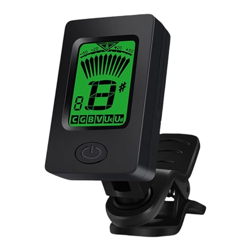 Clip- Stimmgerät Tuner, Clip Tuner Für Ukulele, Stimmgerät Für Musikinstrumente Mit LCD Display, Für Gitarre, Bass, Violine, Ukulele, Chromatisches Stimmer von Generisch
