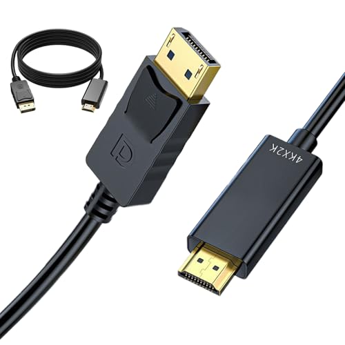 Computer Cables, 4K Male To Male Cable, PVC Material, High Speed Data Transfer, 5.91ft Long Connection Wire, Replacement Part For Laptop Video Desktop Monitor, Resistant 1 Piece Computer Cables, 4K Male To Male Cable, PVC Material, High Speed Data Transfer, 5.91ft Long Connection Wire, Replacement Part For Laptop Video Desktop Monitor, Resistant 1 Piece von Generisch