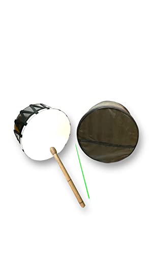 Davul Dhol Schlagzeug Trommel Mittelaltertrommel Orientalisch 52cm mit Tasche und Zubehör von Generisch