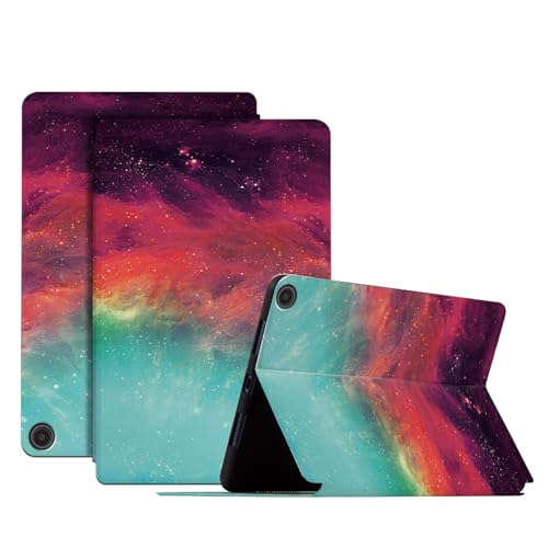 DayQiQiPu Hülle für Amazon Fire Max 11 (11 Zoll, 13th Generation, 2023 Freigabe) PU Leder Sternenfluss Muster Serie Flip Stand Ultradünne Tablet Hülle mit Auto Schlaf/Aufwach Schutzhülle, 07 von Generisch
