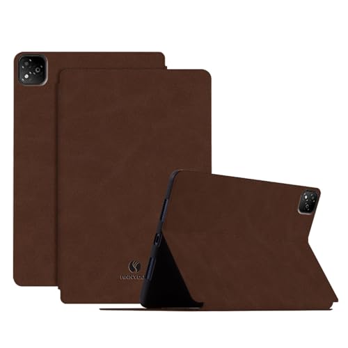 DayQiQiPu Schutzhülle für Itel VistaTab 30 (11,0 Zoll) Retro PU Leder Ultra Dünne Flip Tablet Ständer Cover mit Auto Schlaf/Aufwach,Mokka Braun von Generisch