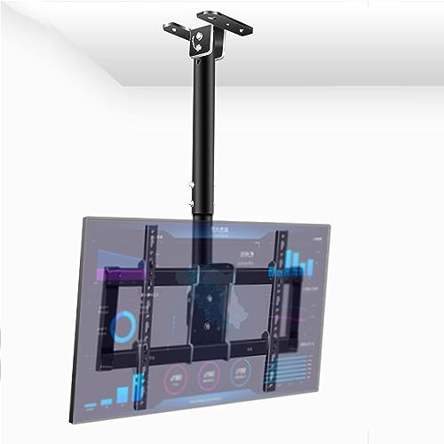 Decken-TV-Halterung, höhenverstellbar, für 81,3 - 228,6 cm (32 - 90 Zoll) LCD-Flachbildfernseher – Metall-Erweiterungsschraubenbefestigung von Generisch