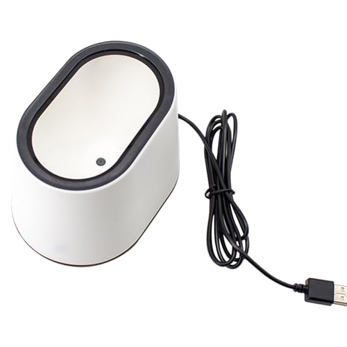 Desktop 1D 2D QR Barcode Scanner Plattform USB Wired Bar Code Reader Large Scanning Window Support Auto-Sensing Hands for Supermarket Library Retail Store Mobile Phone Screen von Generisch