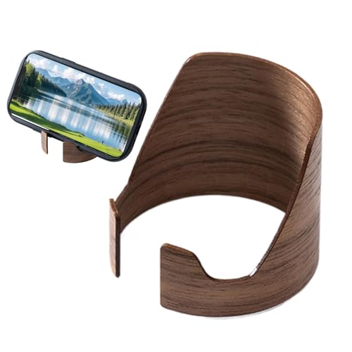 Desktop-Telefonständer, Buchständer, Holz-Schallplattenhalter für den Schreibtisch, dekorativer Smartphone-Halter in Zylinderform, Holz-Schallplatten-Display, Wohnzimmer-Dekorationen für Zuhause Desktop-Telefonständer, Buchständer, Holz-Schallplattenhalter für den Schreibtisch, dekorativer Smartphone-Halter in Zylinderform, Holz-Schallplatten-Display, Wohnzimmer-Dekorationen für Zuhause von Generisch
