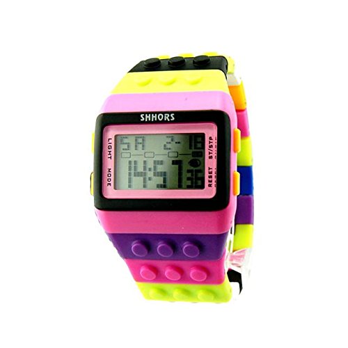 Digital Armbanduhr Sport Kinderuhr Herren Damen Uhren Outdoor Multifunktionale Uhren Buntes mit Wecker Stoppuhr Countdown Duale Zeitzone, Ultradünn Weitwinkel Anzeige Digitaluhr für Jungen Mädchen (E) Digital Armbanduhr Sport Kinderuhr Herren Damen Uhren Outdoor Multifunktionale Uhren Buntes mit Wecker Stoppuhr Countdown Duale Zeitzone, Ultradünn Weitwinkel Anzeige Digitaluhr für Jungen Mädchen (E) von Generisch