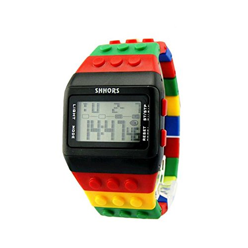 Digital Armbanduhr Sport Kinderuhr Herren Damen Uhren Outdoor Multifunktionale Uhren Buntes mit Wecker Stoppuhr Countdown Duale Zeitzone, Ultradünn Weitwinkel Anzeige Digitaluhr für Jungen Mädchen (B) Digital Armbanduhr Sport Kinderuhr Herren Damen Uhren Outdoor Multifunktionale Uhren Buntes mit Wecker Stoppuhr Countdown Duale Zeitzone, Ultradünn Weitwinkel Anzeige Digitaluhr für Jungen Mädchen (B) von Generisch