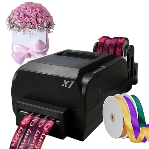 Digitale Satinband-Druckmaschine mit Halter, 200 dpi Auflösung für Heimwerker, Hochzeit, Party, Geburtstag, Festival, Dekorationen Digitale Satinband-Druckmaschine mit Halter, 200 dpi Auflösung für Heimwerker, Hochzeit, Party, Geburtstag, Festival, Dekorationen von Generisch