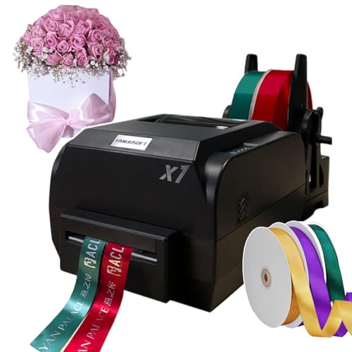 Digitale Satinband-Druckmaschine mit Halter, 200 dpi Auflösung für Heimwerker, Hochzeit, Party, Geburtstag, Festival, Dekorationen Digitale Satinband-Druckmaschine mit Halter, 200 dpi Auflösung für Heimwerker, Hochzeit, Party, Geburtstag, Festival, Dekorationen von Generisch