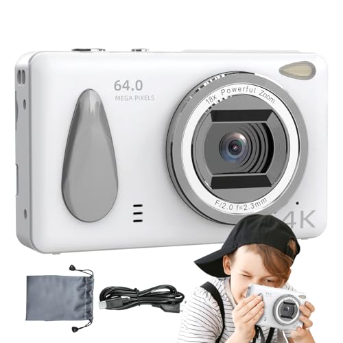 Digitalkamera für Teenager, Vintage-Digitalkamera mit 18-fachem Zoom, kleines Fotografie-Gerät, 6,1 cm Bildschirm-Camcorder für Studenten, Vlogging, Reisen, Hochzeit, Geburtstag von Generisch