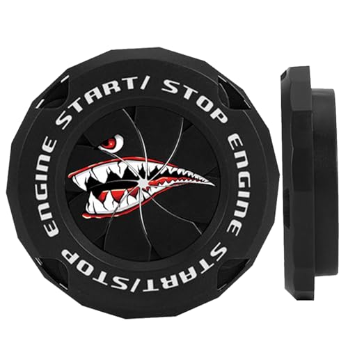 Druckabdeckung für, drücken Sie zum Startabdeckung | Cool Push Start Covers,Hai Design ative Rotary Zündstop Aufkleber für Rad Dashboard Key FOB Rocker Druckabdeckung für, drücken Sie zum Startabdeckung | Cool Push Start Covers,Hai Design ative Rotary Zündstop Aufkleber für Rad Dashboard Key FOB Rocker von Generisch