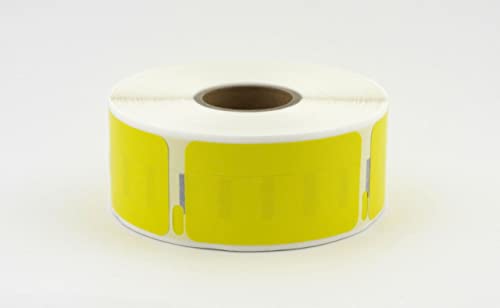 Dymo Etiketten kompatibel zu Labelwriter 450 und älter (11355 | 19 x 51 mm | 500 Etiketten, gelb) von Generisch