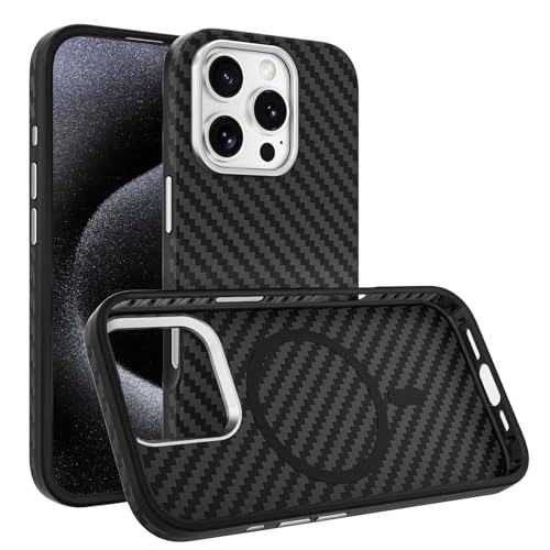 Echtes Carbonfaser-Gehäuse für iPhone 16 Pro Max/16 Pro, stoßfeste Schutzhülle für Mobiltelefone, schlankes Gehäuse mit magnetischem kabellosem Laden Echtes Carbonfaser-Gehäuse für iPhone 16 Pro Max/16 Pro, stoßfeste Schutzhülle für Mobiltelefone, schlankes Gehäuse mit magnetischem kabellosem Laden von Generisch