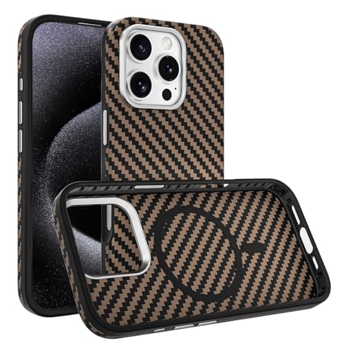 Echtes Carbonfaser-Gehäuse für iPhone 16 Pro Max/16 Pro, stoßfeste Schutzhülle für Mobiltelefone, schlankes Gehäuse mit magnetischem kabellosem Laden Echtes Carbonfaser-Gehäuse für iPhone 16 Pro Max/16 Pro, stoßfeste Schutzhülle für Mobiltelefone, schlankes Gehäuse mit magnetischem kabellosem Laden von Generisch