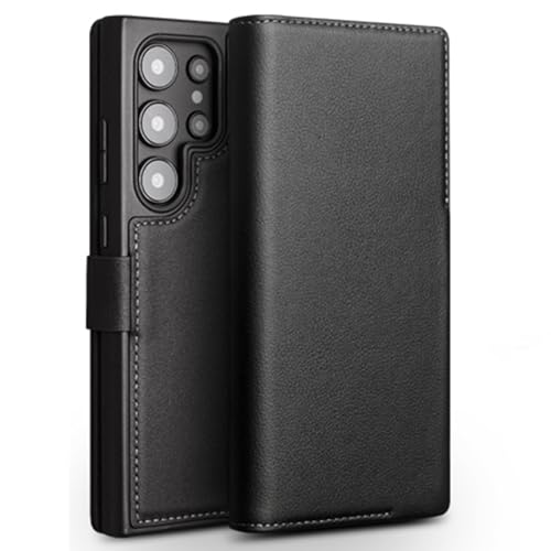 Echtlederhülle für Samsung Galaxy S24/S24 Plus/S24 Ultra, Luxus Business Rindsleder Handyhülle mit Kartenhalter Flip Folio Magnetisch Echtlederhülle für Samsung Galaxy S24/S24 Plus/S24 Ultra, Luxus Business Rindsleder Handyhülle mit Kartenhalter Flip Folio Magnetisch von Generisch