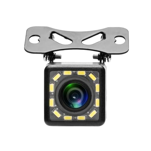 Einparkhilfekamera 4/12LED Auto Rückansicht Kamera 170 Grad Blickwinkel Auto Parkplatz Monitor Nachtsicht Wasserdicht HD 720P Rückfahrkamera(12 LED) von Generisch