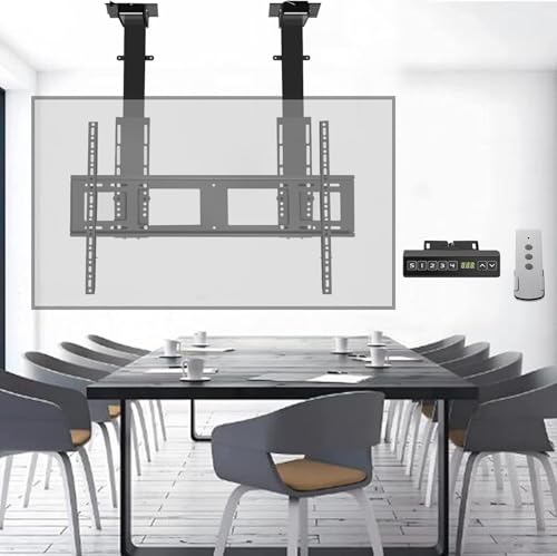 Elektrischer TV-Bodenständer mit Fernbedienung - Höhenverstellbar für 55-120 Zoll Fernseher, Teleskoplift unterstützt bis zu 130 kg, ideal für Zuhause und Büro Elektrischer TV-Bodenständer mit Fernbedienung - Höhenverstellbar für 55-120 Zoll Fernseher, Teleskoplift unterstützt bis zu 130 kg, ideal für Zuhause und Büro von Generisch