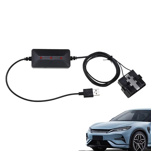 Elektrombatterie -Jumper -Kabel, Elektrofahrrad -Batterieersatzkabel | Bankenkompatible Speicherspeicherkabel,Anti-Short Circuit Design Intelligenter LED-Indikator tragbarer Starter für dringendes Str von Generisch