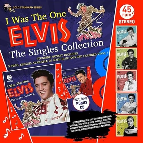 Elvis Presley Box 5 Singles 7" + 1 CD I Was The One - The Singles Collection (blue vinyl) von Generisch