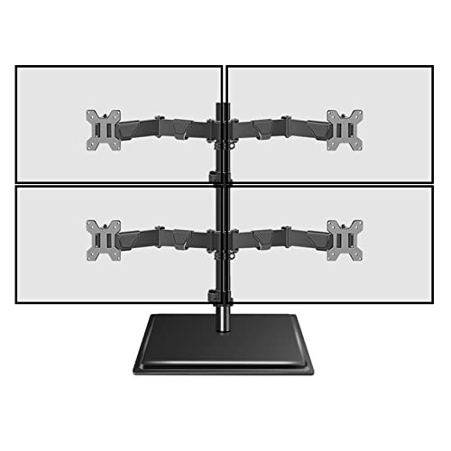 Ergonomische 4-Monitorhalterung, TV-Ständer für 27-40-Zoll-Bildschirme, höhenverstellbar, neigbar, schwenkbar, drehbar, VESA-kompatibel bis zu 100 x 100 mm, ideal für Home Office Ergonomische 4-Monitorhalterung, TV-Ständer für 27-40-Zoll-Bildschirme, höhenverstellbar, neigbar, schwenkbar, drehbar, VESA-kompatibel bis zu 100 x 100 mm, ideal für Home Office von Generisch