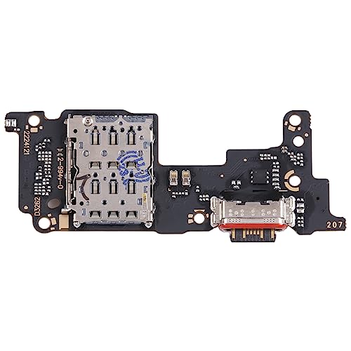 Ersatzteil kompatibel mit Xiaomi 12T 5G (22071212AG) / 12T Pro 5G (22081212UG) FLAT FLEX SUB BOARD DOCK JACK EINGANG USB FÜR ANSCHLUSS KABEL LADEGERÄT + MIKROFON SYNC DATEN SIM READER von Generisch