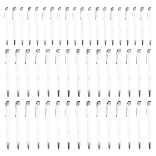 Executive Pen | 50pcs Metall -Kugelschreiber | Hochwertiger Geschäftstift | Mode Briefpapier mit Silberclip -Schreibstift für Büro, Besprechung und Geschenkgeschenke geeignet Executive Pen | 50pcs Metall -Kugelschreiber | Hochwertiger Geschäftstift | Mode Briefpapier mit Silberclip -Schreibstift für Büro, Besprechung und Geschenkgeschenke geeignet von Generisch