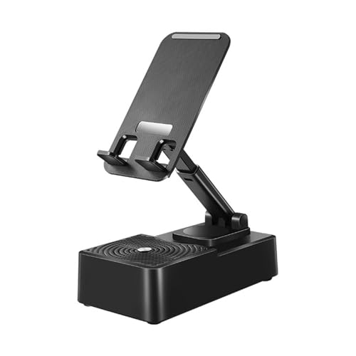 Faltbarer Desktop-Telefonständer, um 360 Grad drehbar, verstellbarer Telefonständer mit kabellosem Lautsprecher, rutschfeste Handyhalterung, tragbare Smartphone-Basis für Tisch Faltbarer Desktop-Telefonständer, um 360 Grad drehbar, verstellbarer Telefonständer mit kabellosem Lautsprecher, rutschfeste Handyhalterung, tragbare Smartphone-Basis für Tisch von Generisch