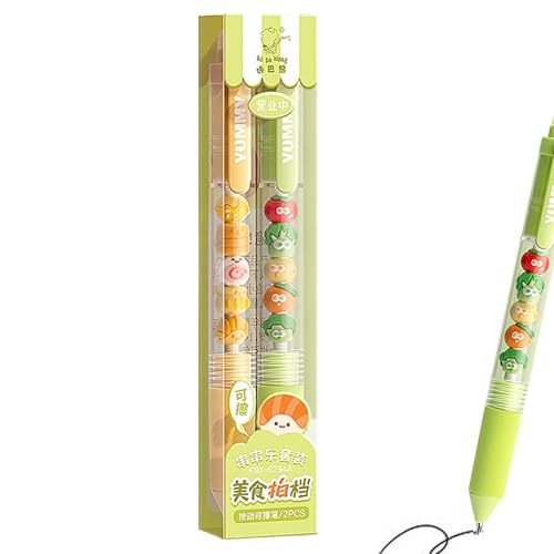 Fine Point Eladerable Stifte - 0,5 Mm Fein Point Gel -Kugelschreiber -Werkzeug | Correction Stift Im Büro Schreiben, Löschbarer Niedlicher Stift Mit Radiergummi Und Fehler Für Planer Journaling Zeichn von Generisch