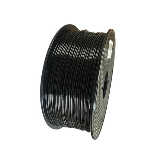 Flexibles, durchscheinendes TPU-3D-Druckerfilament 1,75 mm 200 g elastisches extrudiertes Filament 3D-Sublimation(Black 200g) von Generisch