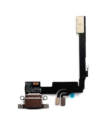 Flexkabel Ladebuchse USB für iPhone 16 Serie (16, 16Plus, 16Pro, 16Pro Max). USB Docking Port, Mikrofon. (in schwarz) (16 Pro Max) von Generisch