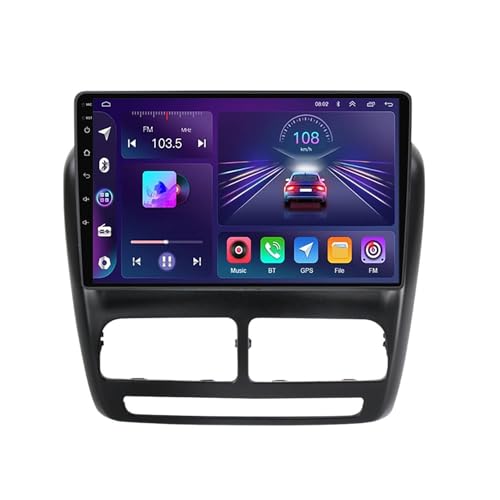 Für Fiat Doblo 2015 10 Zoll Touchscreen Android 12 Autoradio mit CarPlay Android Auto Unterstützung DSP FM AM DVR Mirror Link BT 5.0 HiFi RDS DAB GPS Navi Backup Kamera Lenkradsteuerung (M200S) von Generisch