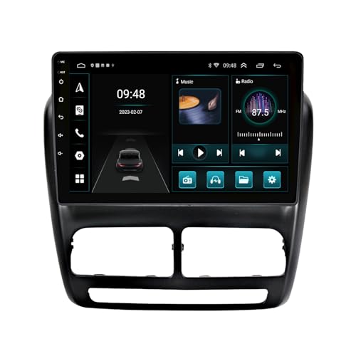 Für Opel Combo D 2011-2017 FIAT Doblo MK2 2009-2015Autoradio USB Bluetooth 8 Core 9" Android 12 Autoradio DAB+Radio CarPlay Navi Bluetooth DAB+Radio WiFi FM Radio (2GB RAM+32GB ROM) von Generisch