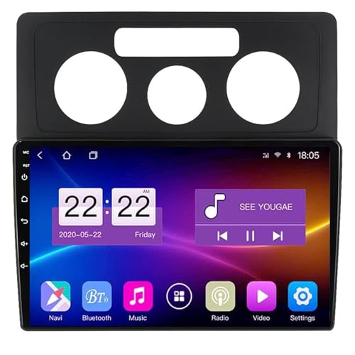 Für VW Caddy 3 2004–2010 Android 11 25,4 cm IPS-Touchscreen, Autoradio mit kabellosem CarPlay, Android, automatische Unterstützung DAB DSP BT 5.0 RDS HiFi GPS Navigation FM AM Backup Kamera SWC (8Core von Generisch