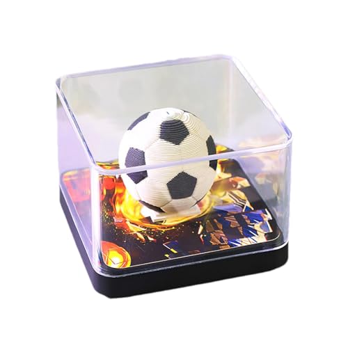 Fußball-Cup-Papierskulptur-Kalender, Kunst-Notizblock-Ornamente | -Modell-Notizblock, Fußball-Skulptur-Haftnotizen für Studio, Wohnzimmer, Zuhause Fußball-Cup-Papierskulptur-Kalender, Kunst-Notizblock-Ornamente | -Modell-Notizblock, Fußball-Skulptur-Haftnotizen für Studio, Wohnzimmer, Zuhause von Generisch