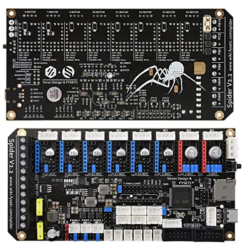 Fysetc Spider V2.2 mainboard 32Bit mit TMC2208 TMC2209 für Voron 3D Drucker (nur Spider mainboard) von Generisch