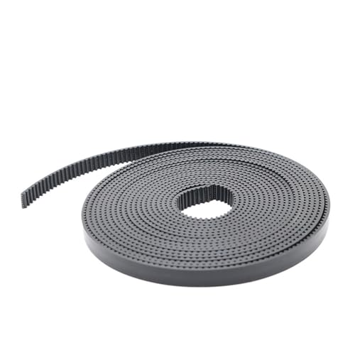 GT2 Offener Zahnriemen 2GT 2M Riemen Polyurethan mit Stahlkern Breite 5 6 9 10 15 30mm for 3D-Drucker(50 meter,PU-BLACK_10MM) von Generisch