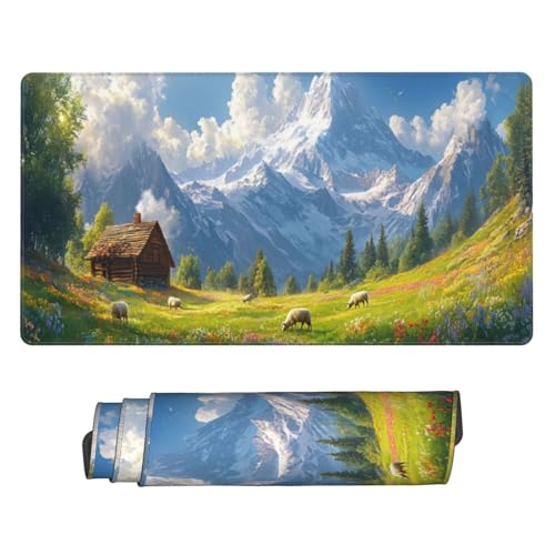 Gaming Mauspad 1500x600mm Groß Laptop Mousepad XXL - Weißer Berg Mouse Pad mit Vernähten Kanten und Rutschfester Gummibasis - Verbessert Präzision Geschwindigkeit - für Zuhause Gaming Büro C5166 Gaming Mauspad 1500x600mm Groß Laptop Mousepad XXL - Weißer Berg Mouse Pad mit Vernähten Kanten und Rutschfester Gummibasis - Verbessert Präzision Geschwindigkeit - für Zuhause Gaming Büro C5166 von Generisch