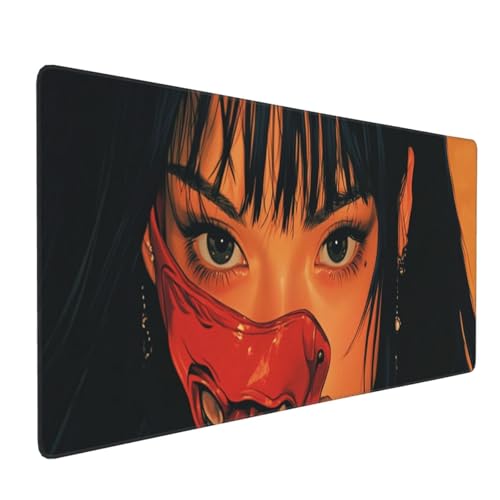 Gaming Mauspad 1500x800mm, Japanisches Mädchen Mauspad XXL, Großes Mousepad Gaming mit Vernähten Kanten und rutschfeste Gummibasis, Verbessert Präzision und Geschwindigkeit, für PC/Gamer/Büro P1329 Gaming Mauspad 1500x800mm, Japanisches Mädchen Mauspad XXL, Großes Mousepad Gaming mit Vernähten Kanten und rutschfeste Gummibasis, Verbessert Präzision und Geschwindigkeit, für PC/Gamer/Büro P1329 von Generisch